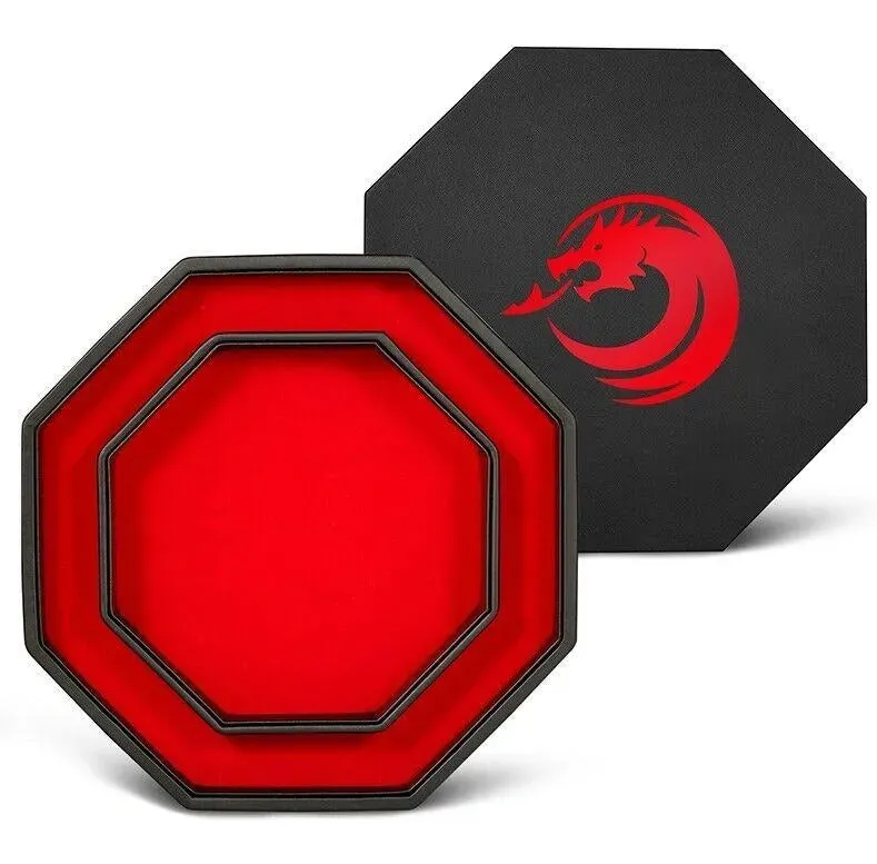 Dragon's Lair Octagon Dice Tray tärningsbricka röd 23 cm
