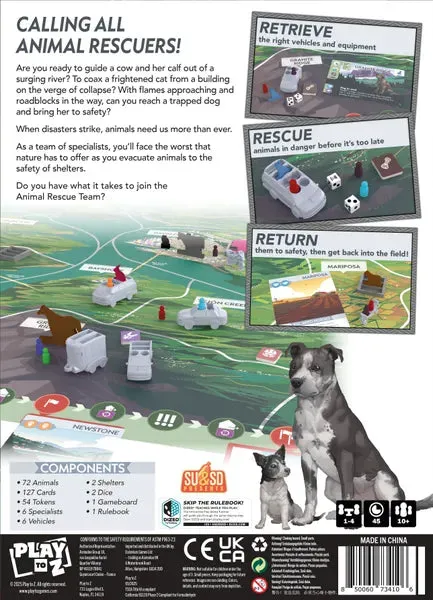 Dragon's Lair Animal Rescue Team brädspel 1–4 samarbete