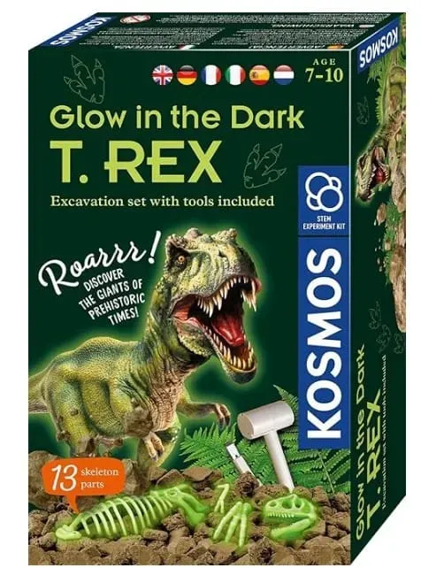 Kosmos Glow T.REX grävkit självlysande skelett