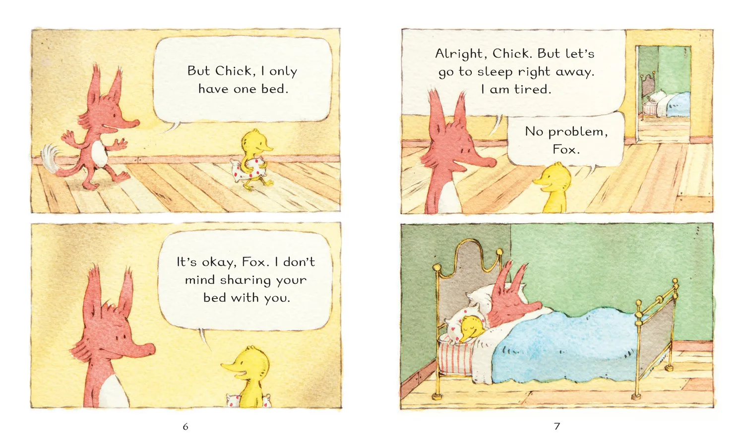 Games Room Fox & Chick Sleepover bilderbok pocket