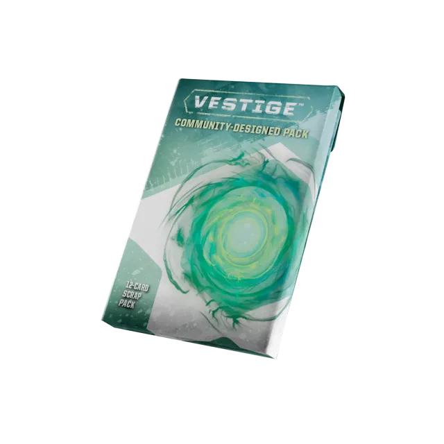 Orange Nebula Vestige Community Scrap Pack kortexpansion 12 kort