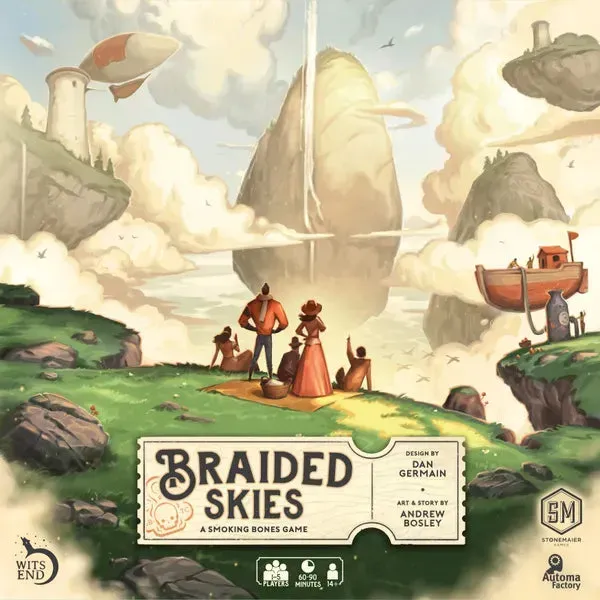 Dragon's Lair Braided Skies brädspel 1-5 spelare strategi