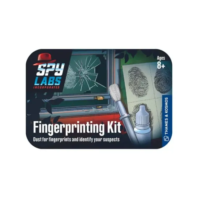 Kosmos Spy Labs Fingerprinting Kit detektivset plåtask