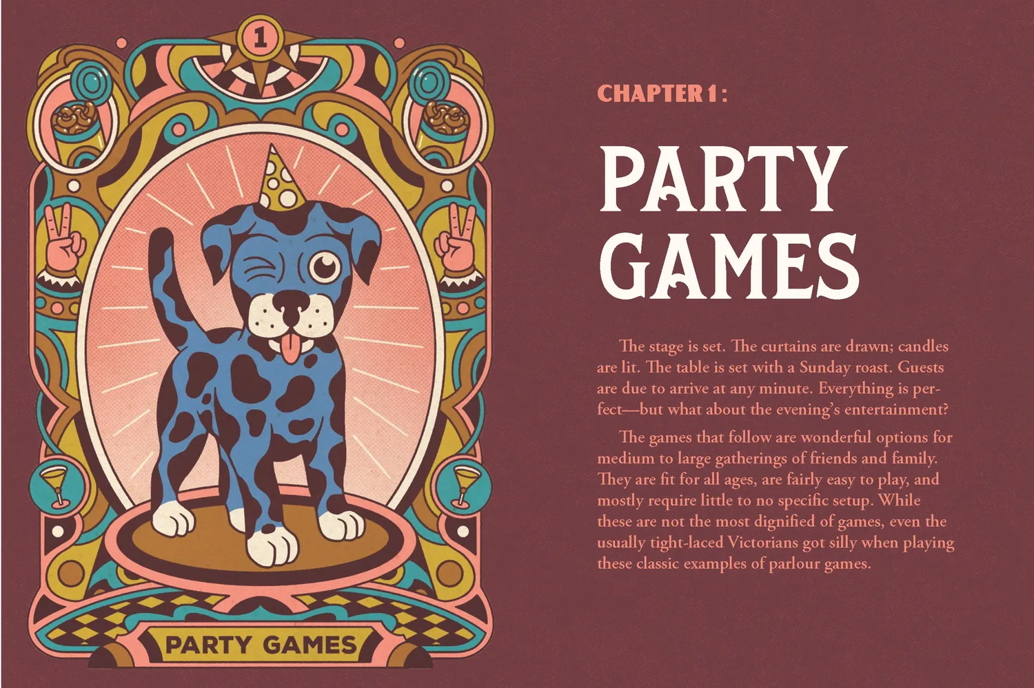 Games Room Victorian Parlour Games spelbok charader