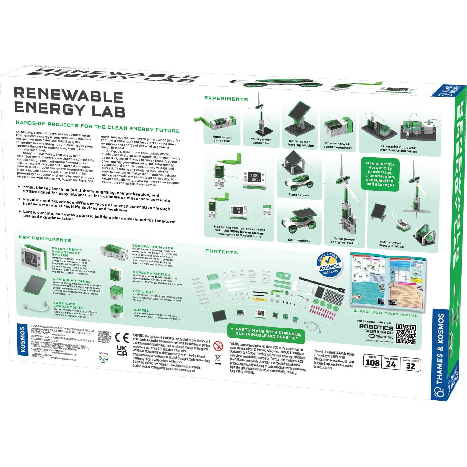 Kosmos Renewable Energy Lab experimentkit solenergi