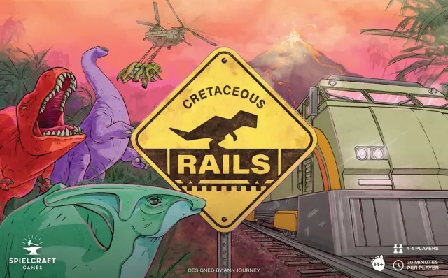 Cretaceous Rails brädspel strategi 1-4 spelare