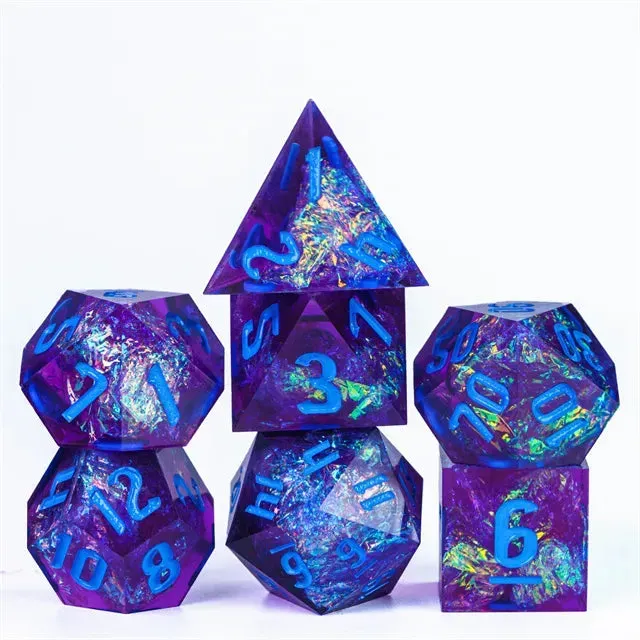 Dragon's Lair A Role Playing Dice Set tärningsset blå glitter