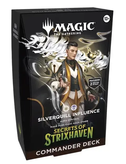 Magic Secrets of Strixhaven Silverquill Influence commanderlek 100 kort