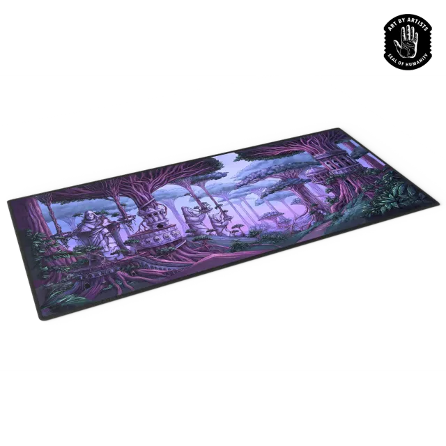 Orange Nebula Curator The Mezzanines spelmatt 81x35 cm neopren