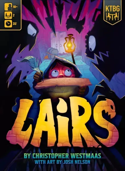 Lairs Standard Game Box Zero brädspel 2 spelare dungeon