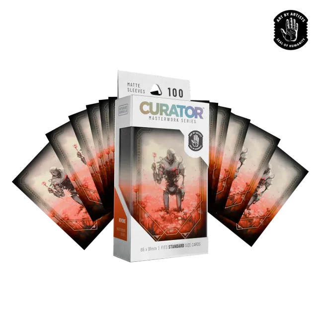 Orange Nebula Curator Masterworks Reverie kortfodral 100-pack matt