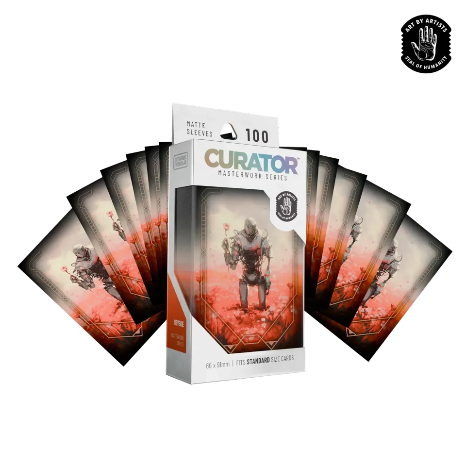 Orange Nebula Curator Masterworks Reverie kortfodral 100-pack matt