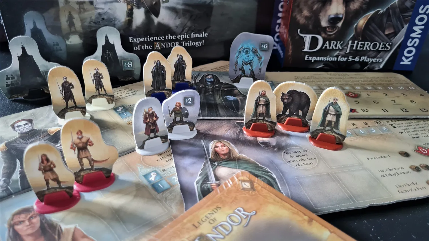 Kosmos Legends of Andor Dark Heroes expansion 6 spelare