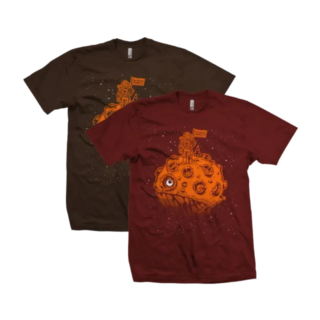 Orange Nebula Monster Planet Tee t-shirt bomull