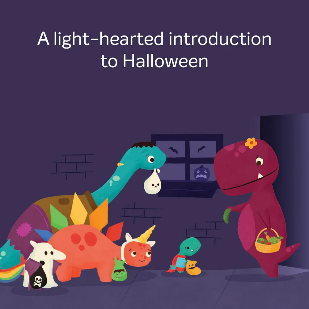 Games Room Tiny T. Rex Tricks of Treating bilderbok halloween