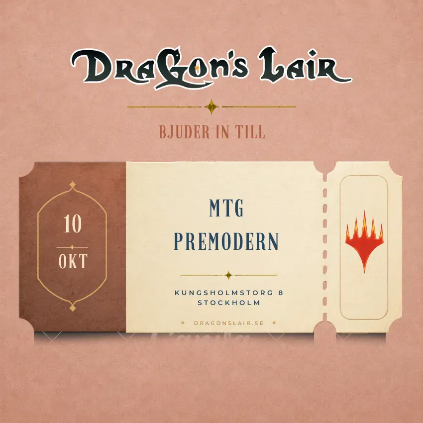 Magic Premodern deltagarbiljett event 10/10 turnering