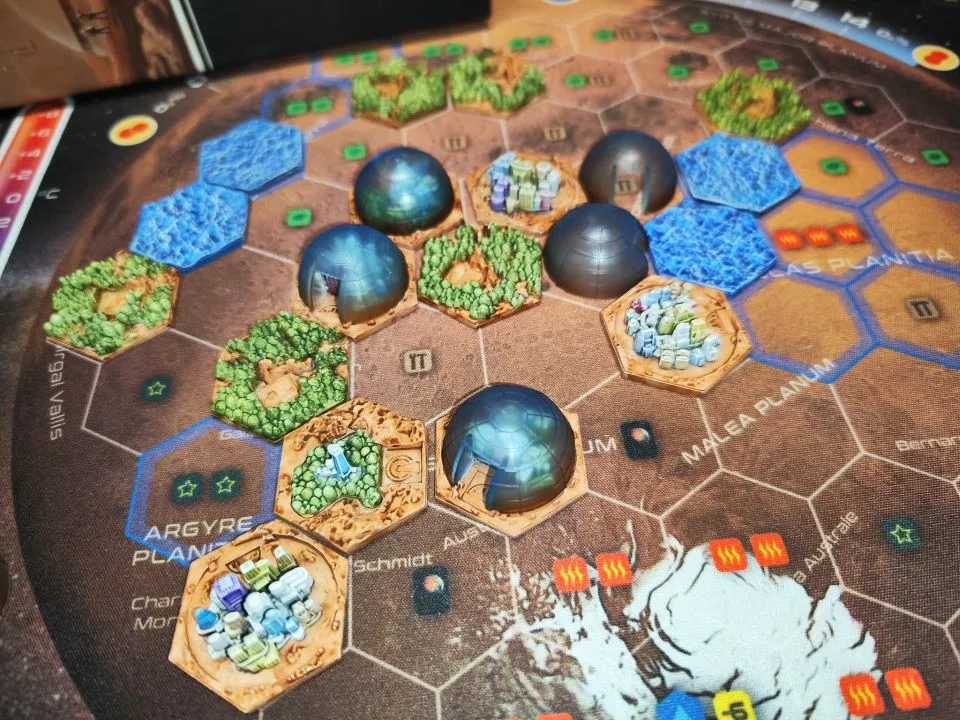 Terraforming Mars City Domes kupoler 25-pack handmålade