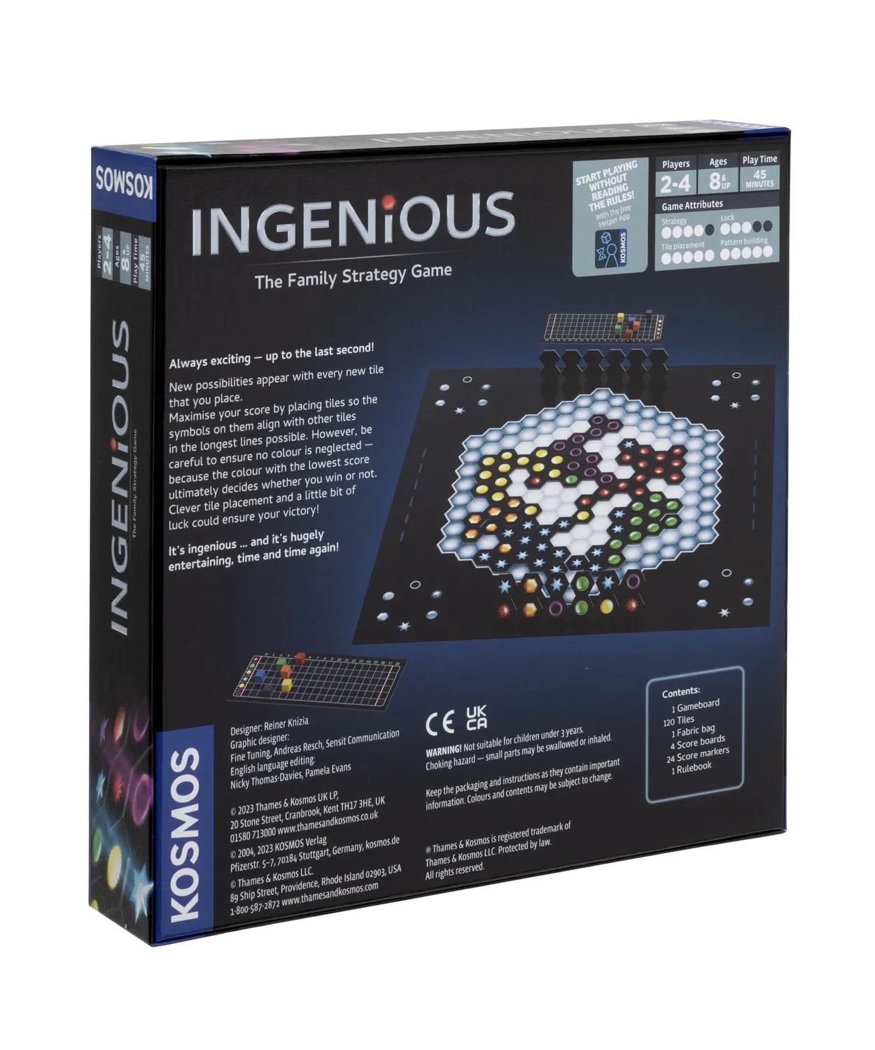 Kosmos Ingenious brädspel klassisk utgåva abstrakt strategi