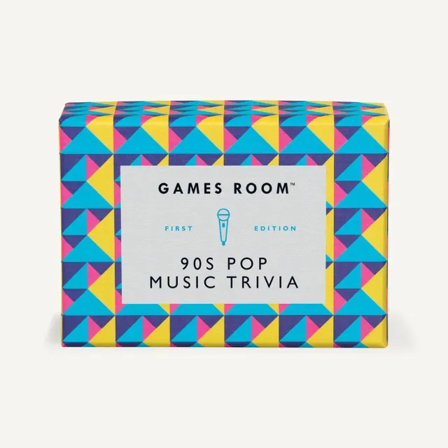 Games Room 90s Pop Music Trivia frågespel 140 kort