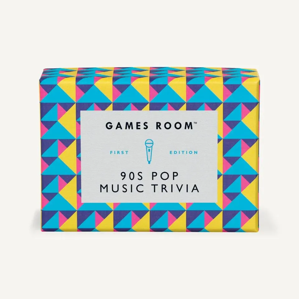 Games Room 90s Pop Music Trivia frågespel 140 kort
