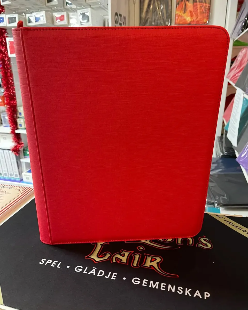 Dragon's Lair Toploader Zip Cardbinder 9-pocket röd 252