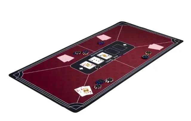 Dragon's Lair pokermatta röd 120x60 cm gummi