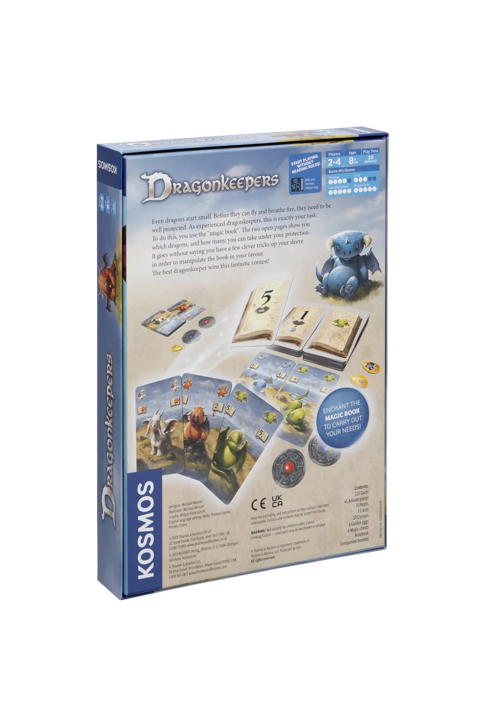 Kosmos Dragonkeepers familjespel med magibok