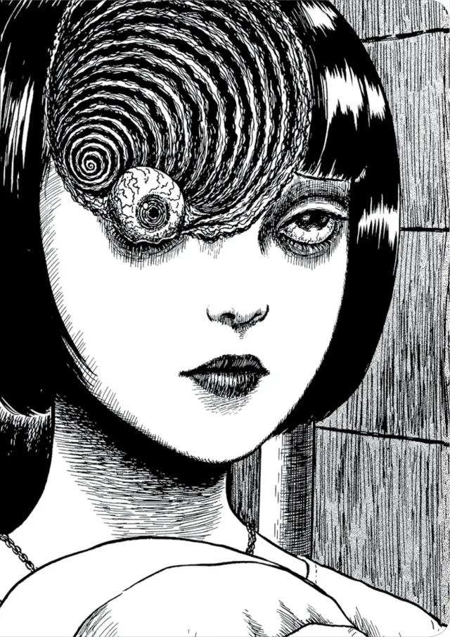 Games Room Junji Ito Uzumaki anteckningsbok linjerad skräck