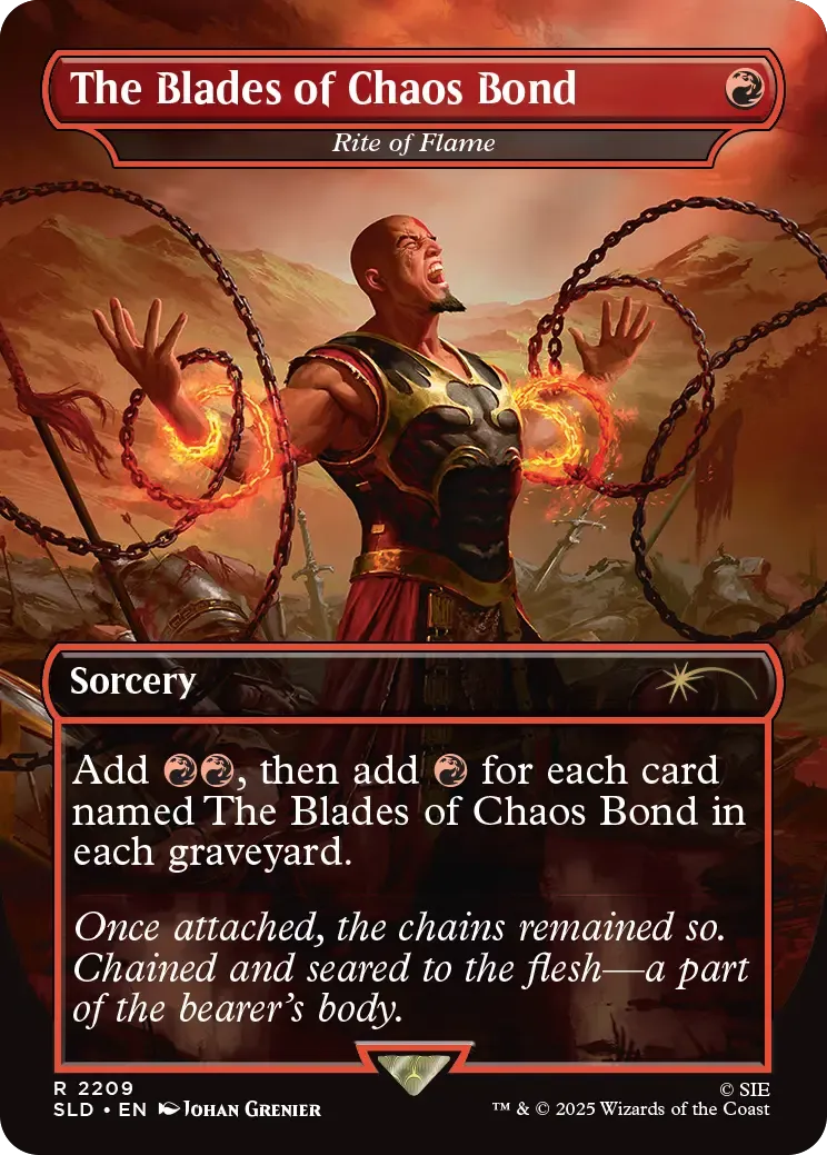 Magic Secret Lair x God of War Greek kortset Kratos