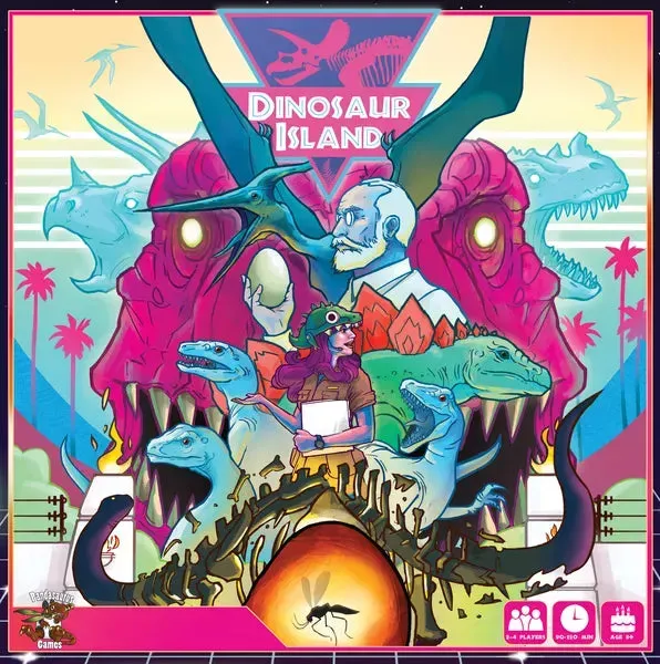 Dragon's Lair Dinosaur Island brädspel strategi 1-4 spel