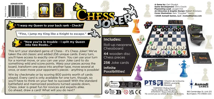 Dragon's Lair Chess Joker schackspel med 256 kort