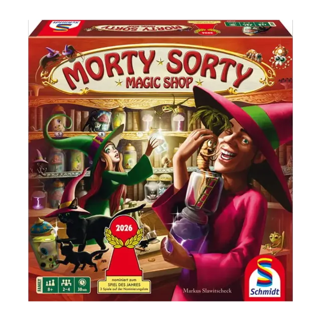 Morty Sorty Magic Shop brädspel familj 2-4 spelare