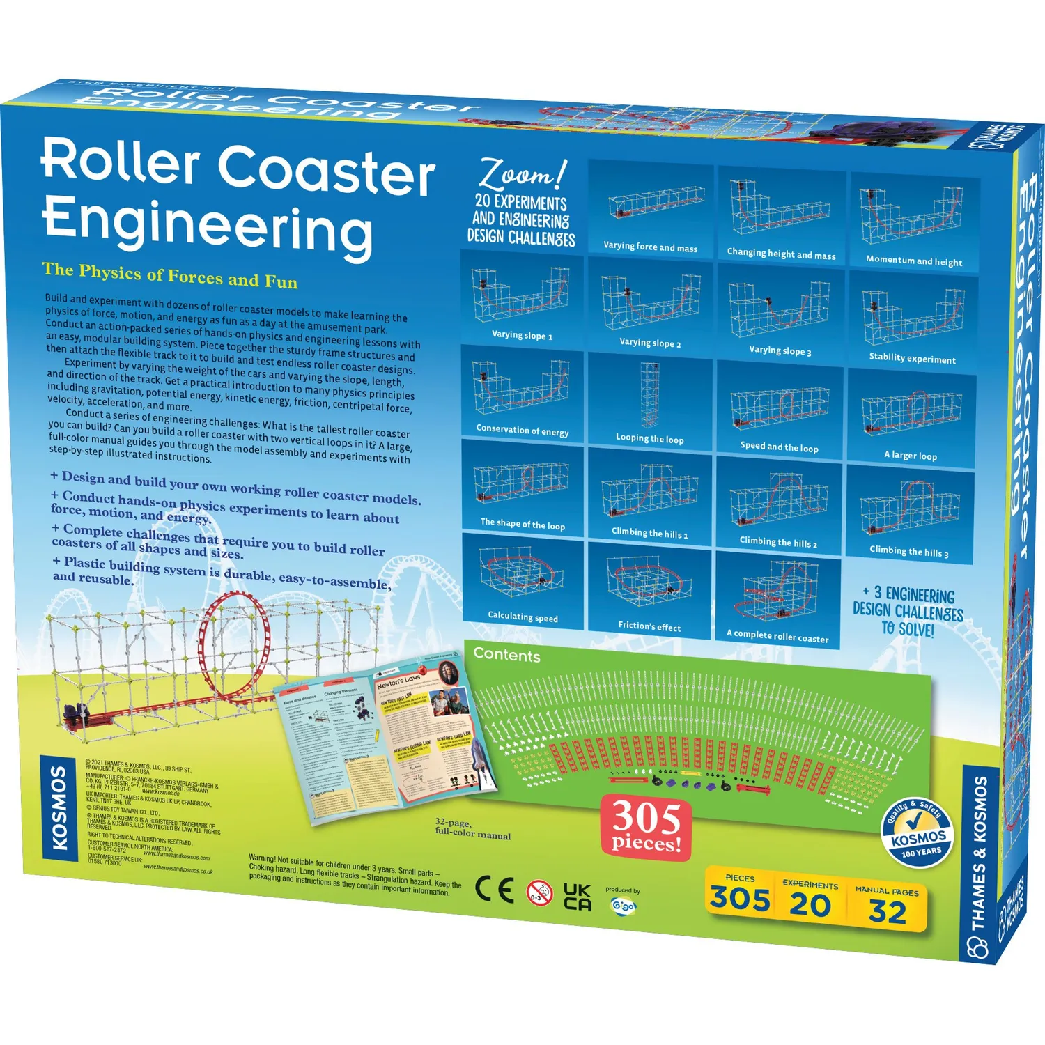Kosmos Roller Coaster Engineering experimentkit bergbana