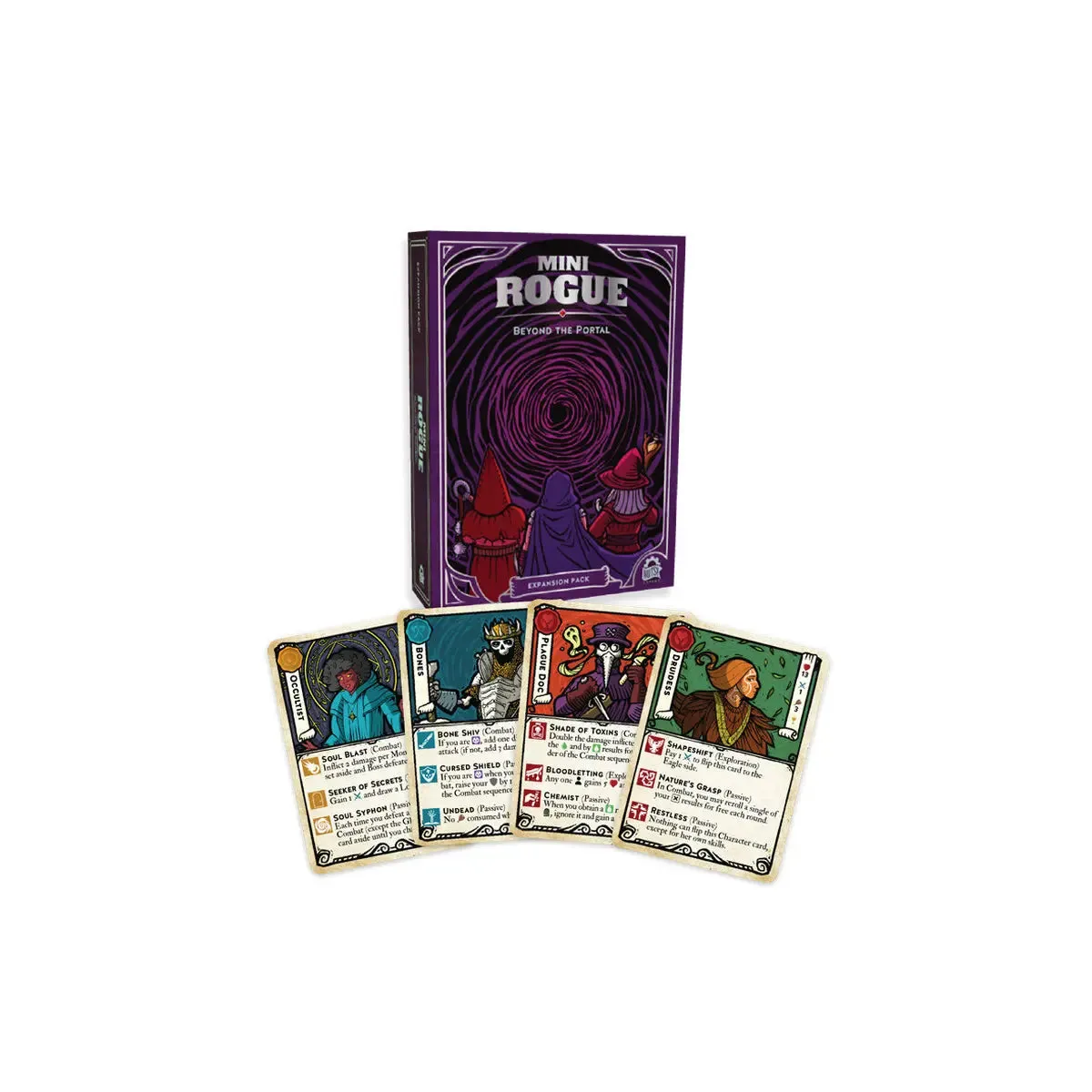 Mini Rogue Beyond the Portal expansion karaktärer 16 hjältar