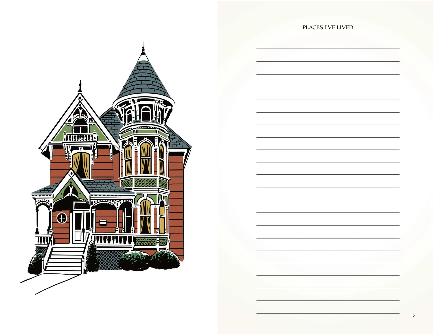 Games Room Listography Journal dagbok listor