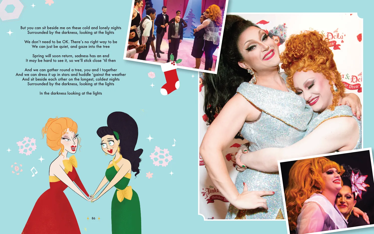 Games Room Jinkx & DeLa Christmas julbok vuxna illustrerad