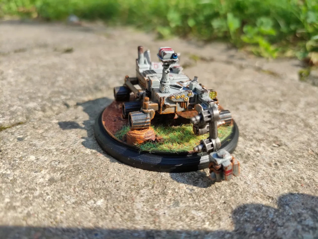 Terraforming Mars Rover startspelarmarkör handmålad