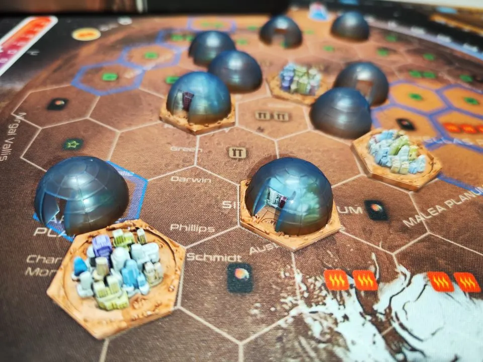 Terraforming Mars City Domes kupoler 25-pack handmålade