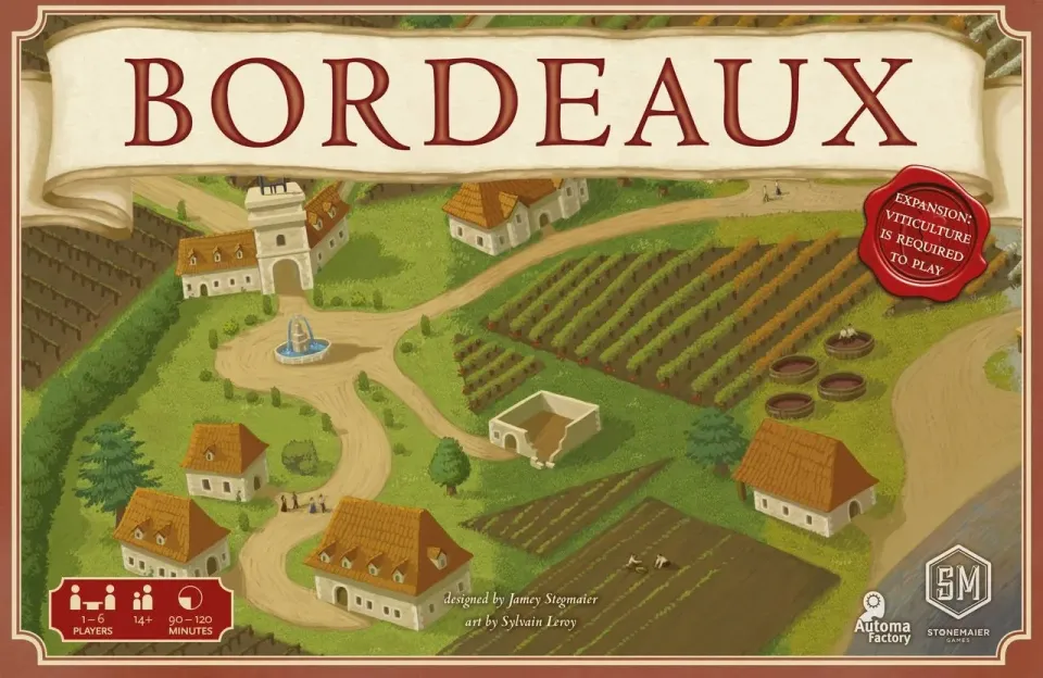 Viticulture Bordeaux Expansion brädspel 1–6 spelare