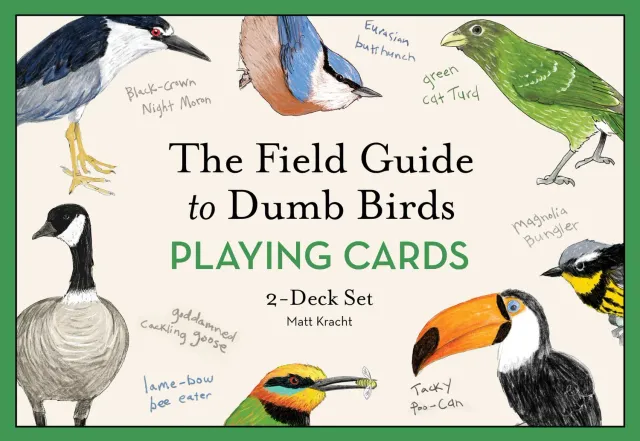Games Room Field Guide to Dumb Birds spelkort 2 lekar