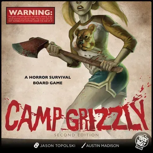 Camp Grizzly Second Edition brädspel horror