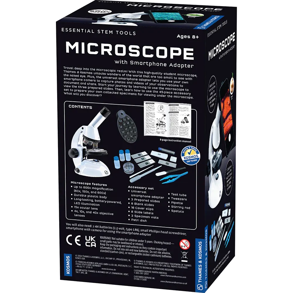 Thames & Kosmos Microscope mikroskop 600x smartphoneadapter