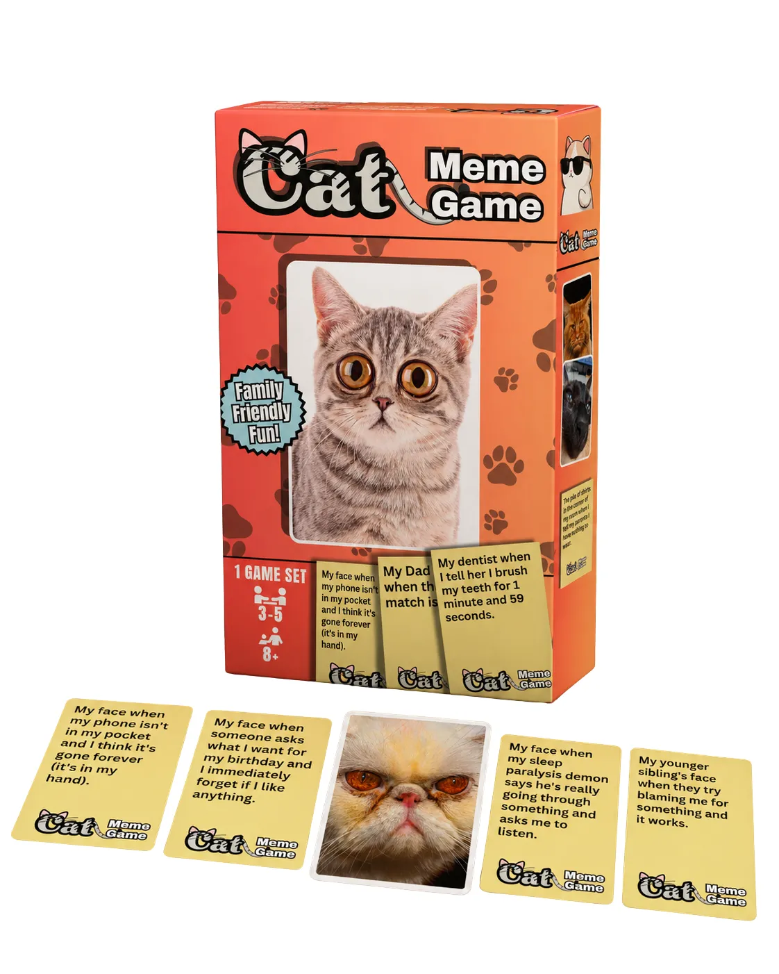 Wilder Games Cat Meme Game partyspel 90 kort