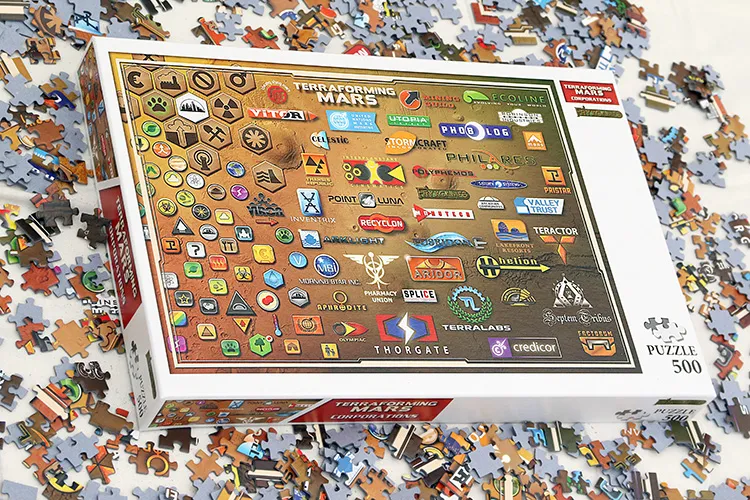 Terraforming Mars Puzzle Bundle pussel 4-pack motiv