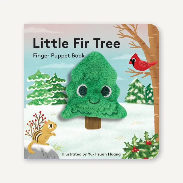 Games Room Little Fir Tree finger puppet pekbok gran