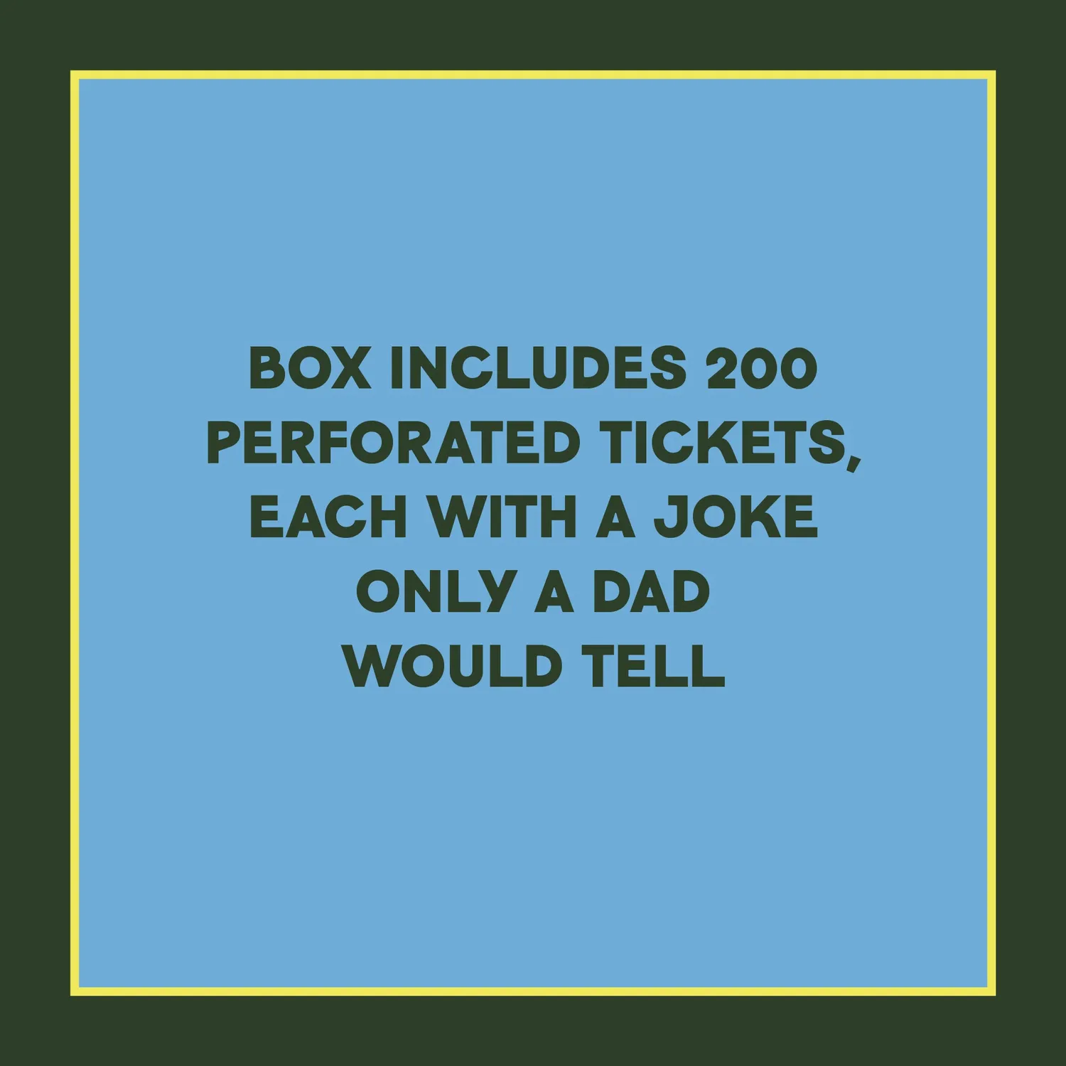 Games Room Take-a-Ticket Dad Jokes skämtbox 200 biljetter