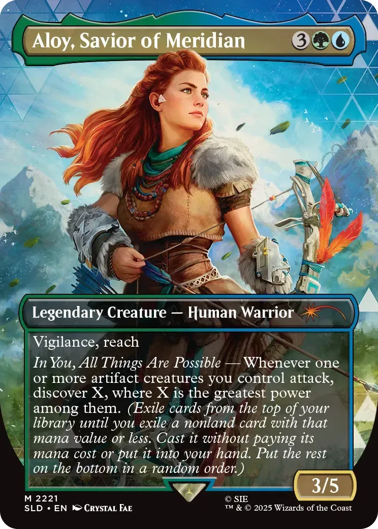 Magic Secret Lair Horizon Forbidden West magic-kort 5 kort foil