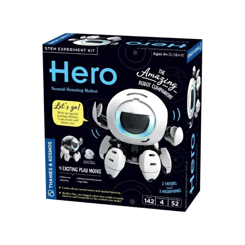 Kosmos Games Hero Sound Sensing Robot robotbyggsats ljudstyrd