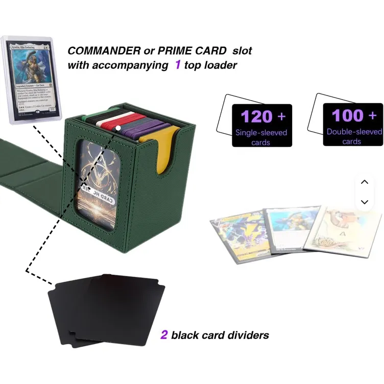 Dragon's Lair Deck Box kortlåda svart blå 100 kort Commander
