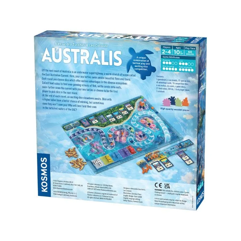 Kosmos Australis brädspel tärningsstrategi hav